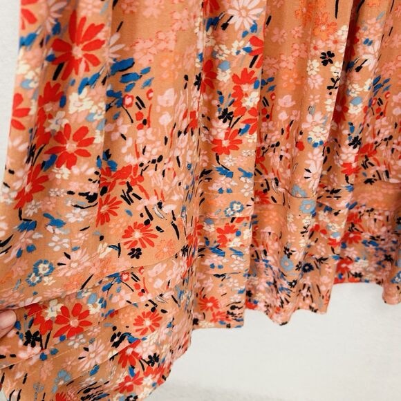 Jessica Simpson Dress Women 2X Canyon Sunset Blooming Pastures Midi Prairie NWT - Picture 9 of 11